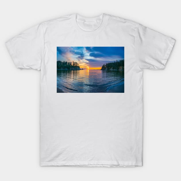 Sunset Bay State Park T-Shirt by Ckauzmann